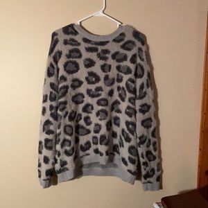 leopard print sweater.